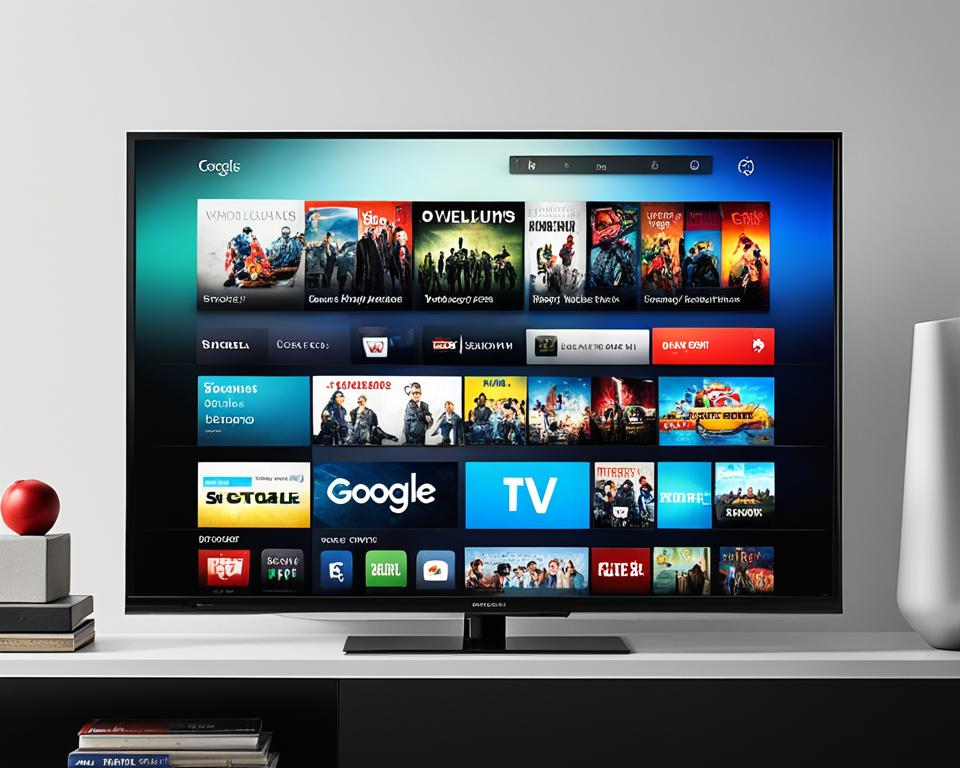 Google TV interface