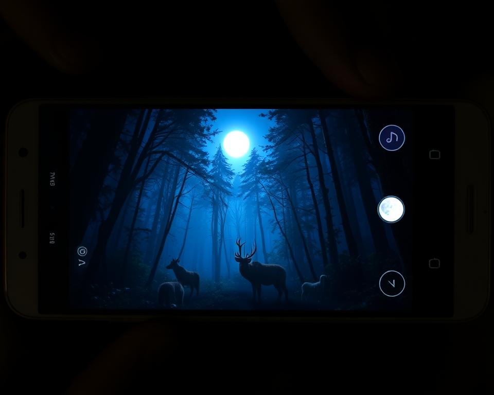 Visão noturna no celular