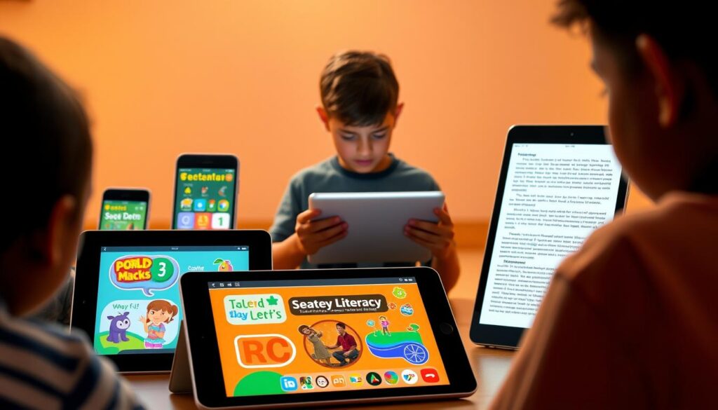 aplicativos de alfabetização para diferentes faixas etárias