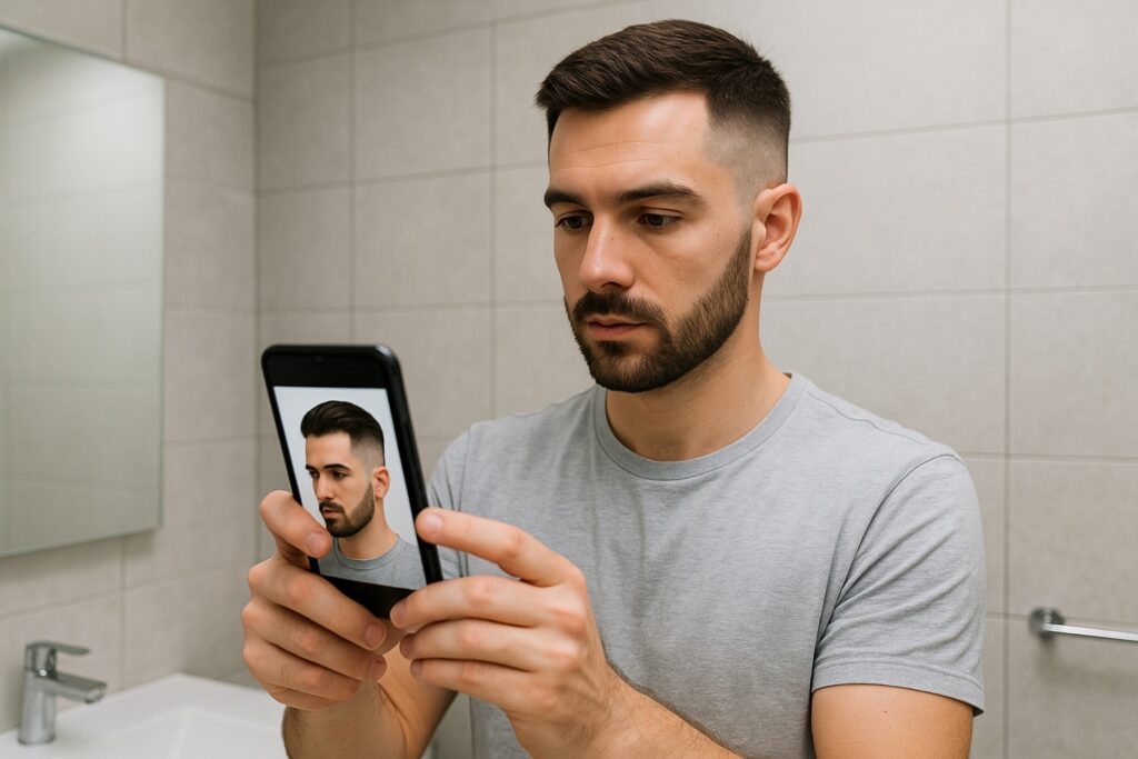 simular corte de cabelo