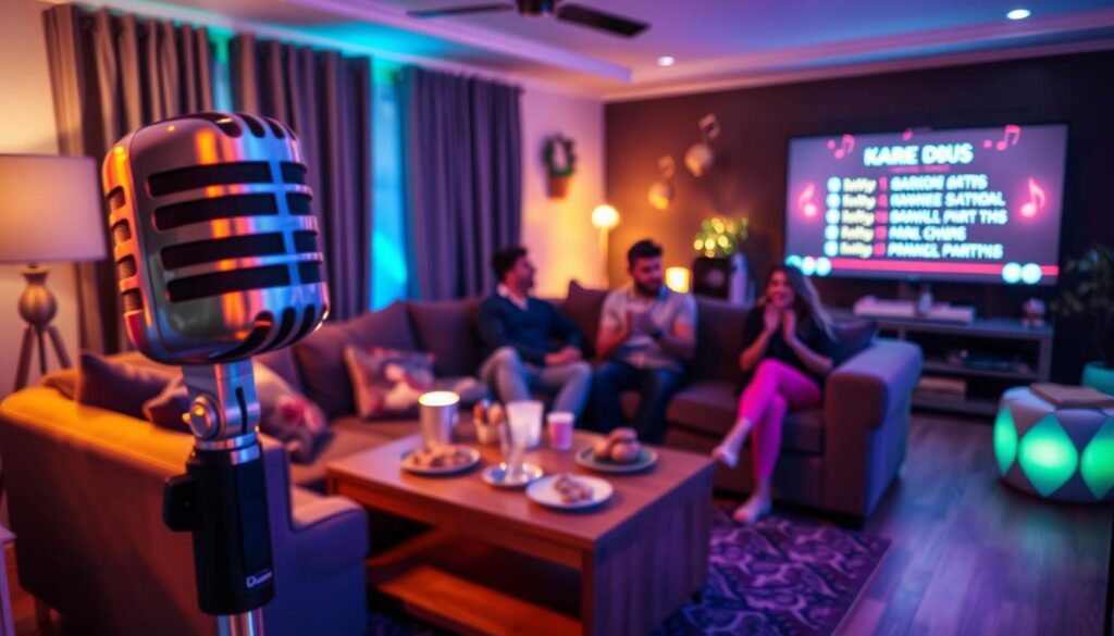 ambiente de karaokê