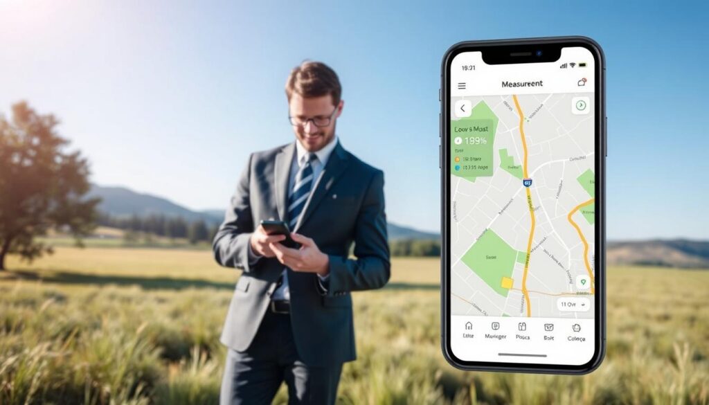 definição de aplicativo para medir terrenos