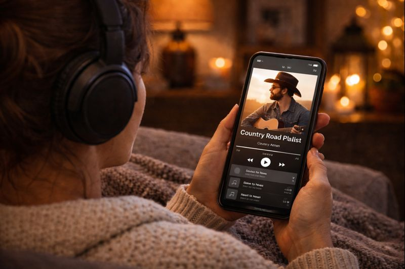 Música country para ouvir sem assinatura ou mensalidade!