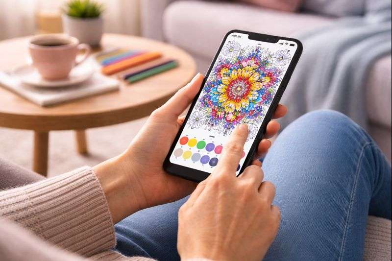 Aplicativo de Colorir: Como Relaxar, Estimular a Criatividade e se Divertir Pelo Celular