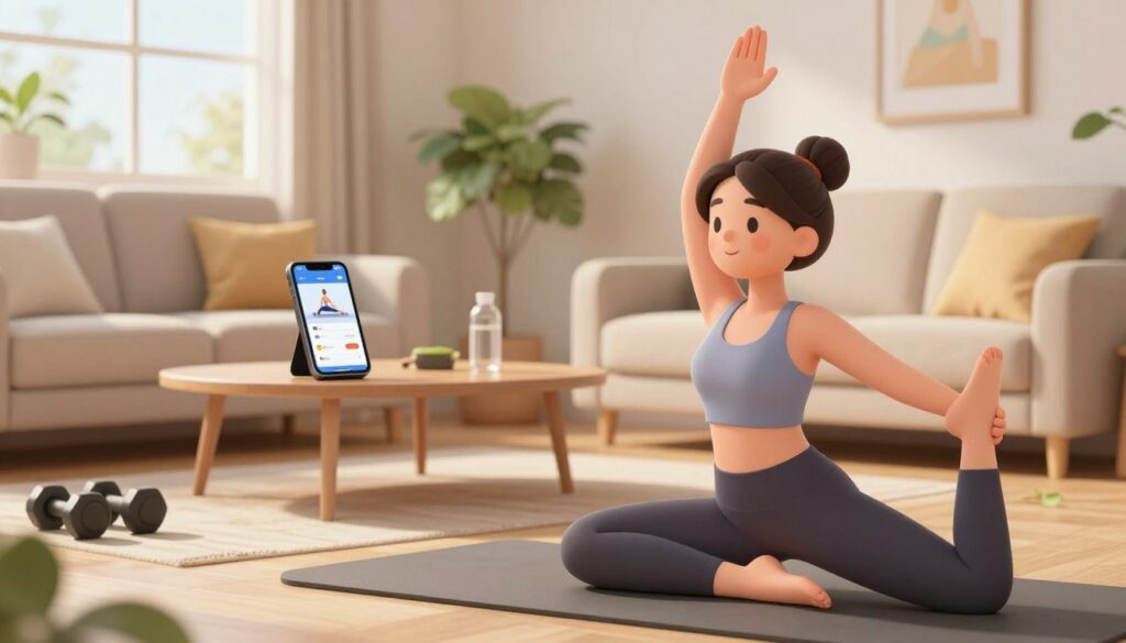 Aplicativos de treino em casa