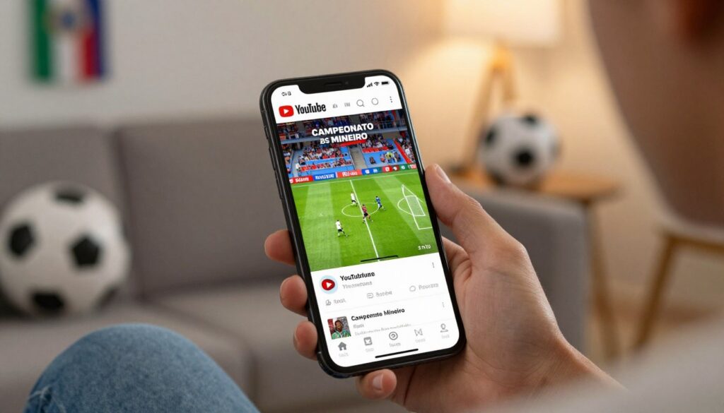 aplicativo-youtube para assistir aos jogos do campeonato mineiro