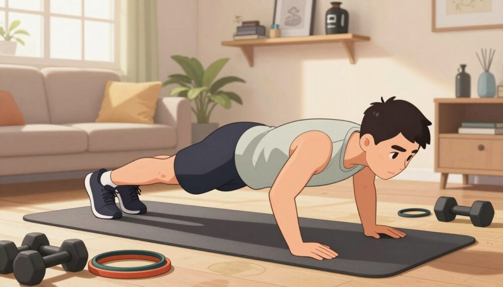 manter disciplina nos exercícios em casa