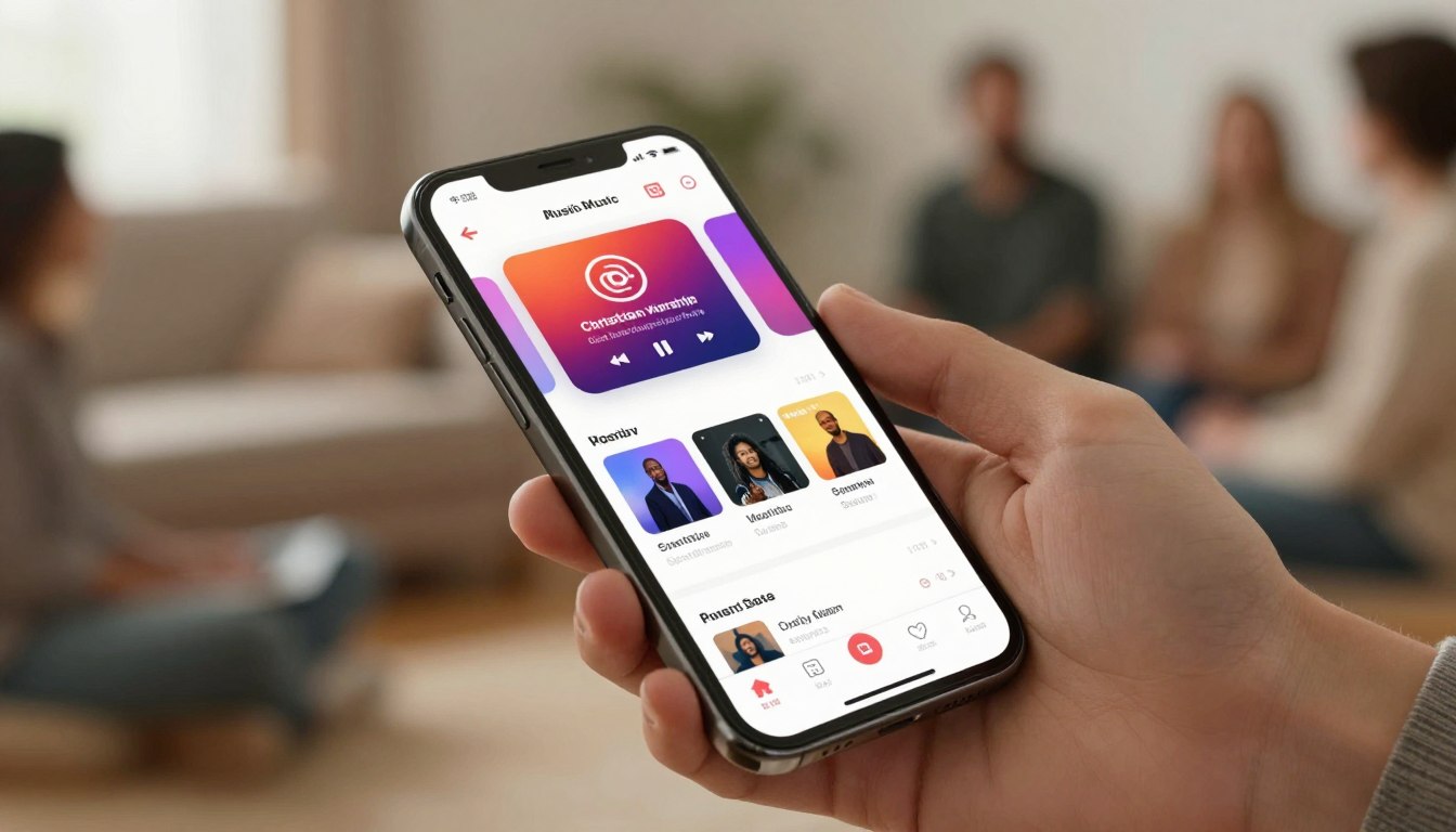 ouvir louvores no celular