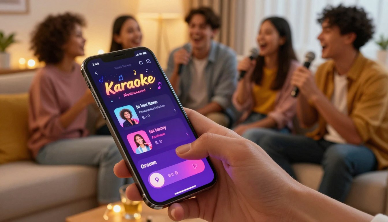 Karaokê no celular