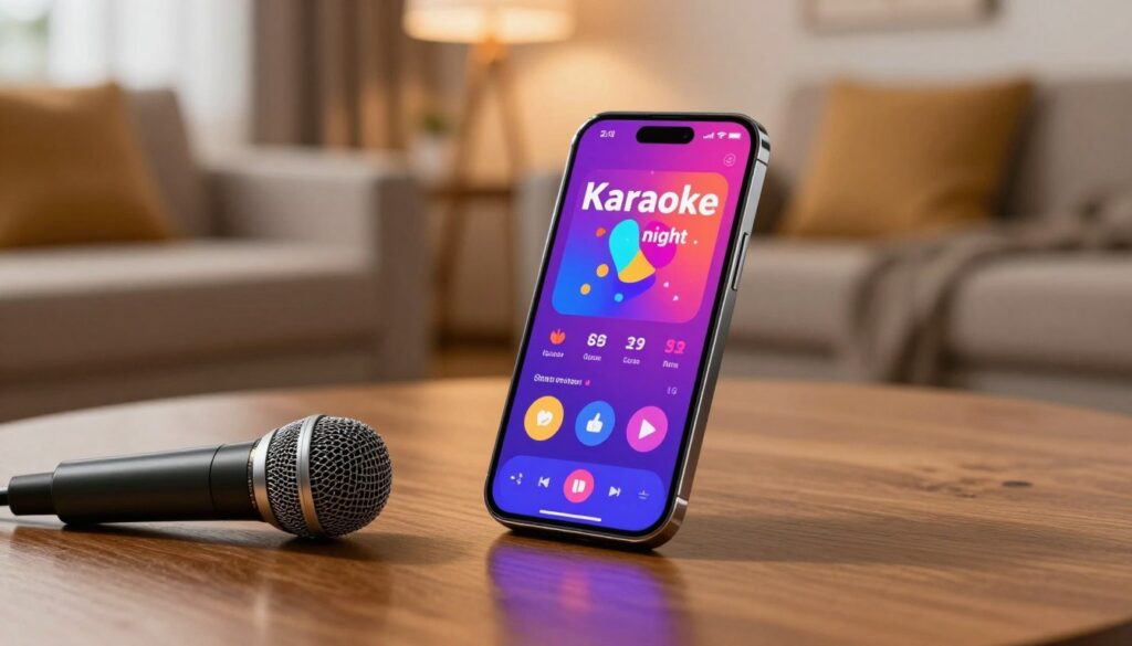 Karaokê portátil no smartphone