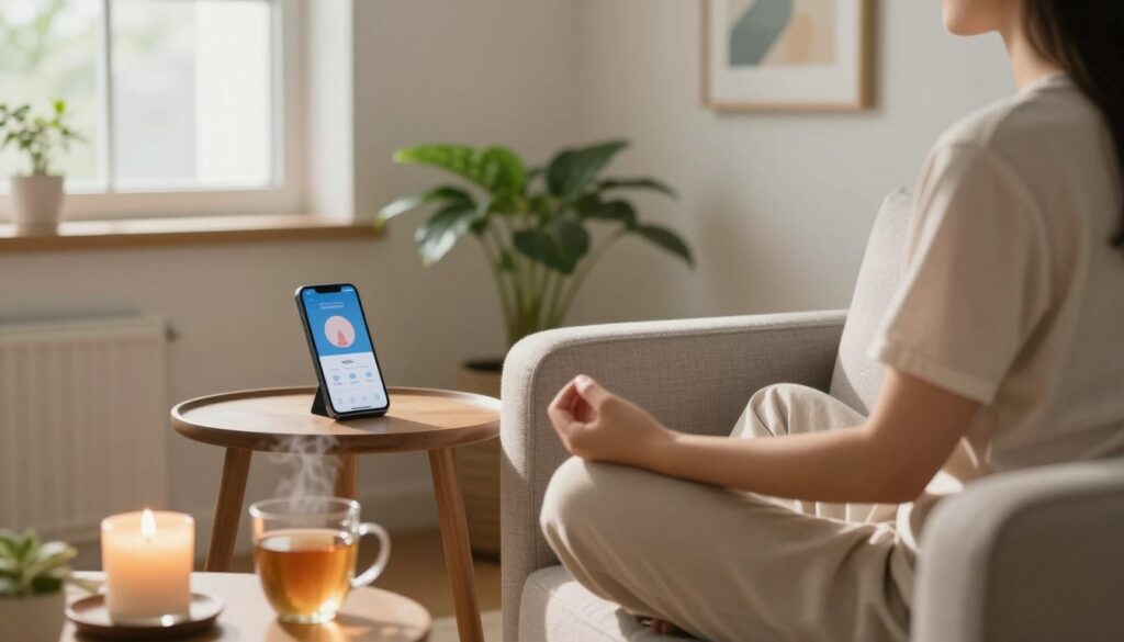 benefícios do uso de aplicativos de relaxamento