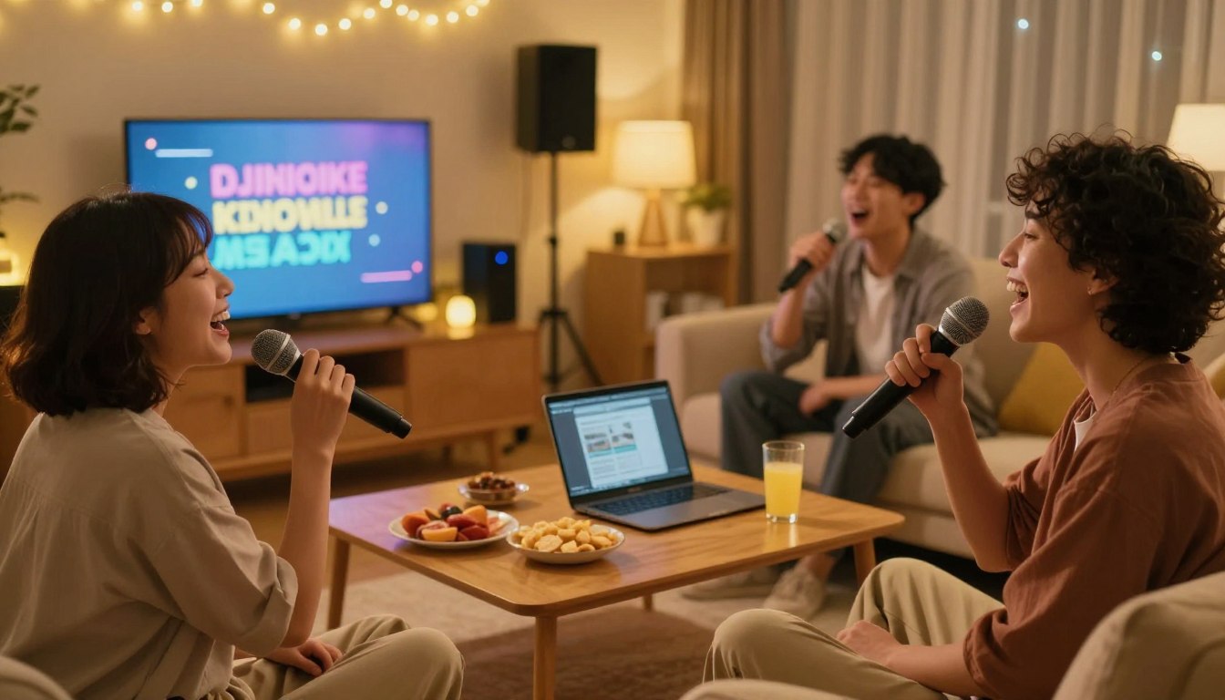 cantar sozinho ou com amigos