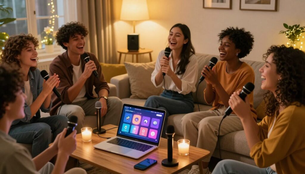 karaokê em casa