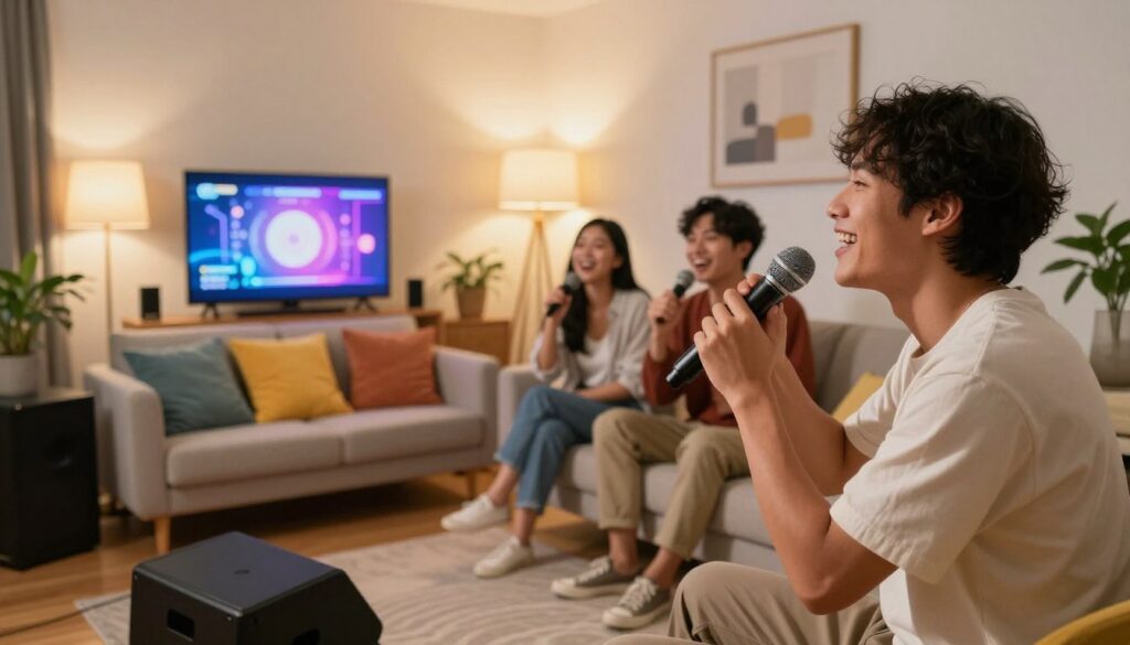 karaokê em casa