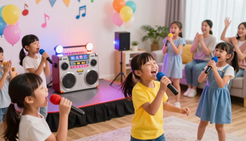 karaokê para crianças
