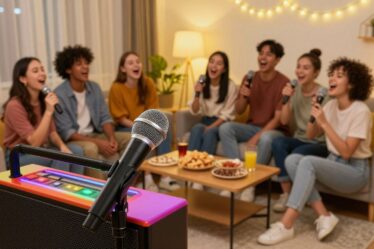 karaokê para se divertir em casa