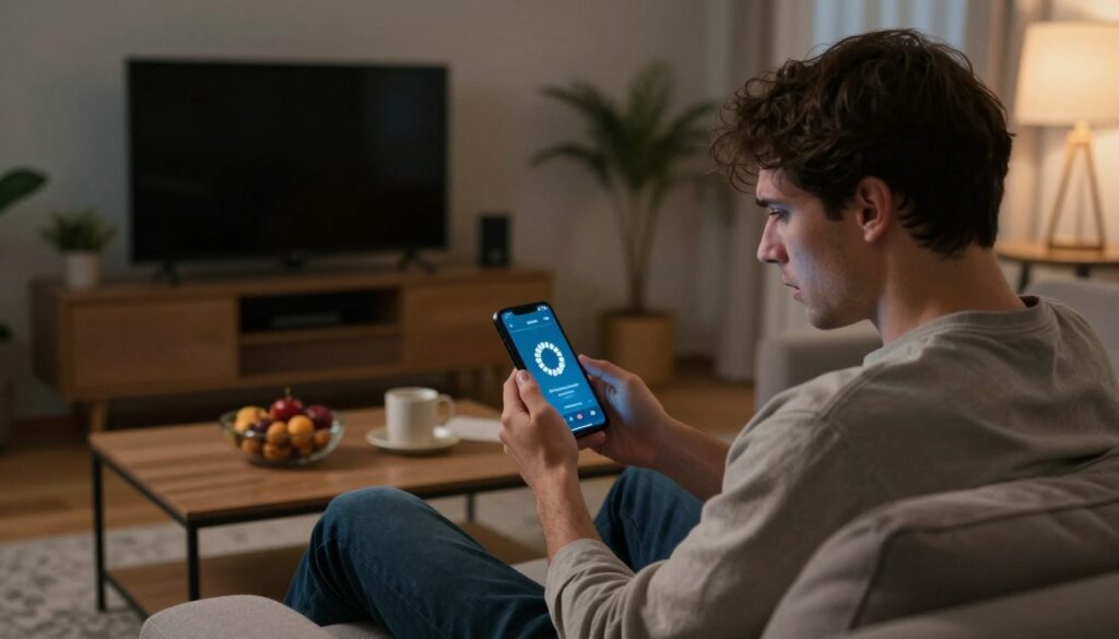 travamento em apps de filmes