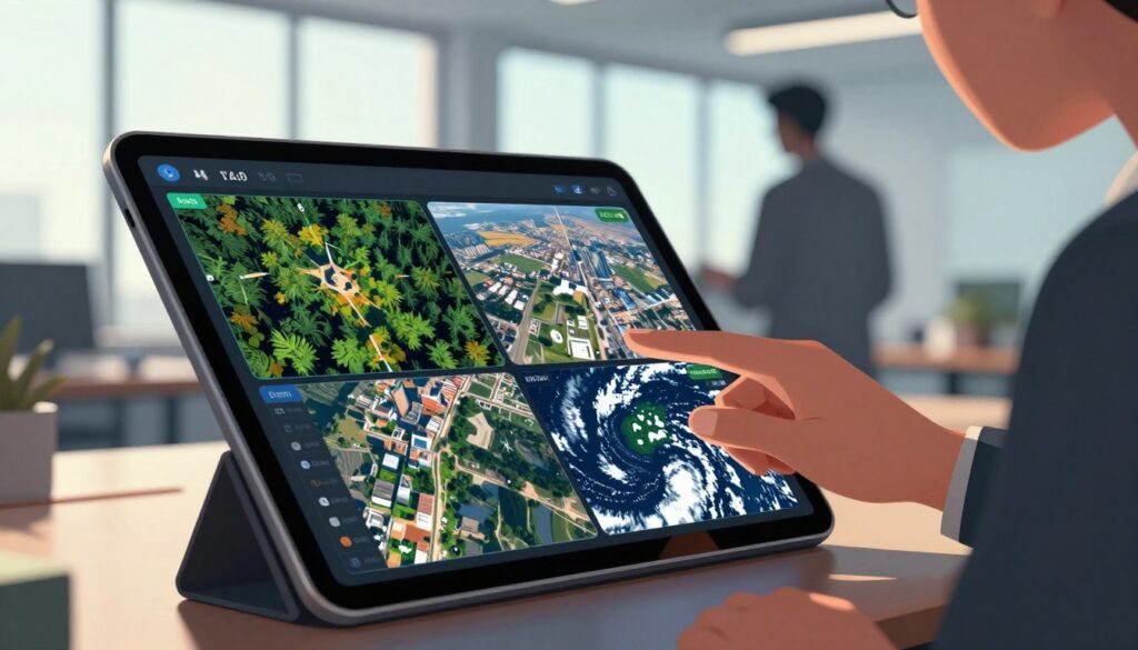 Aplicativos de satélite