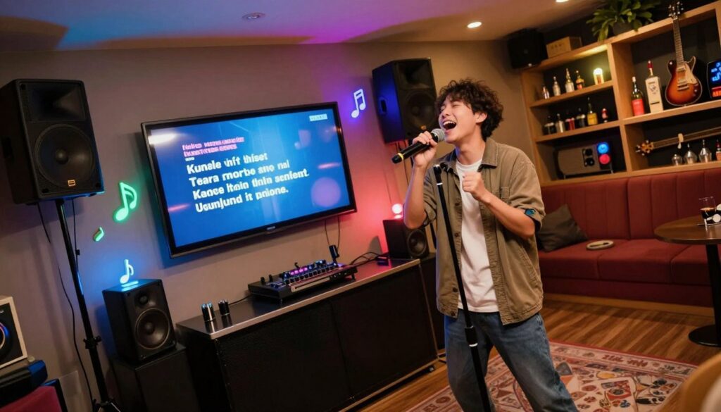 efeitos de estúdio karaokê