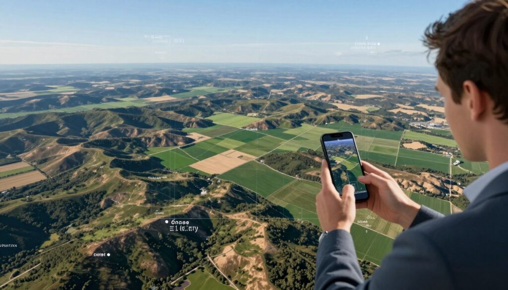 medição de terreno com dados de satélite medição de terreno com dados de satélite