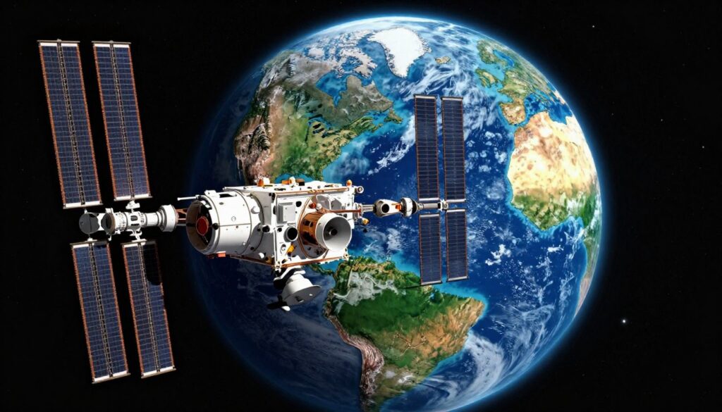 satélite para explorar o mundo