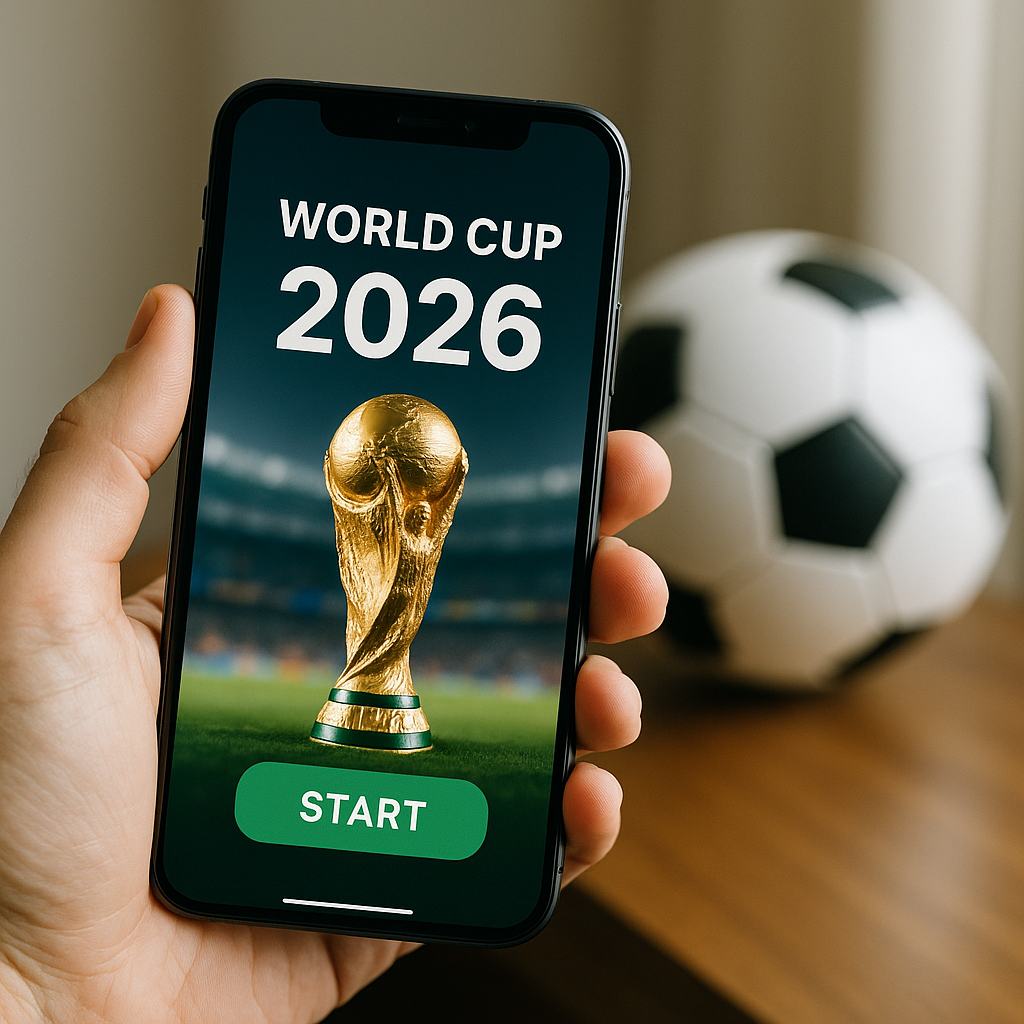 App grátis para simular a Copa do Mundo 2026 completa