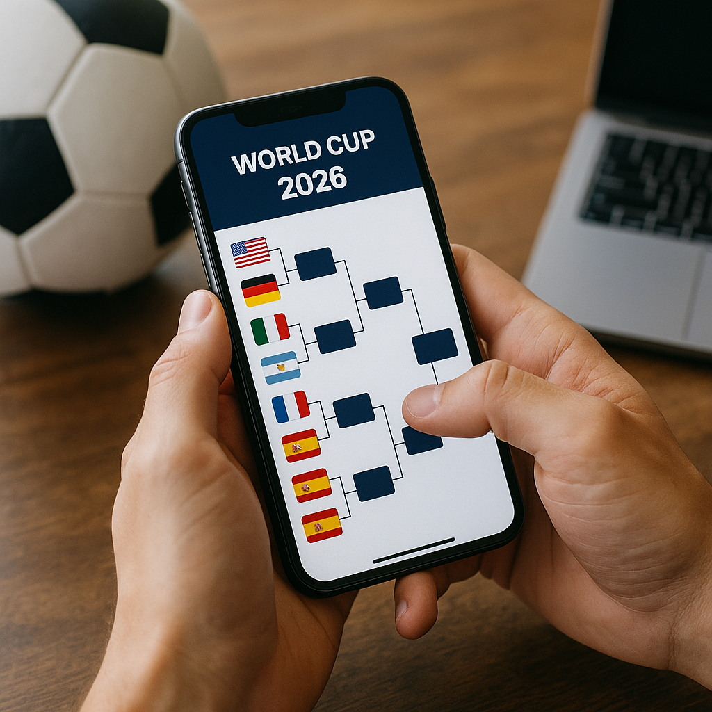 Apps para criar cenários de resultados da Copa do Mundo 2026