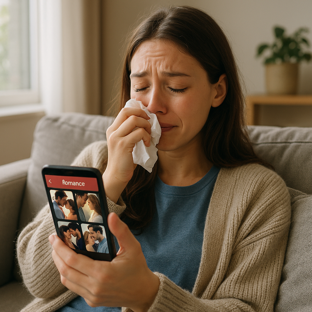 Descubra os melhores apps de filmes de romance para chorar hoje