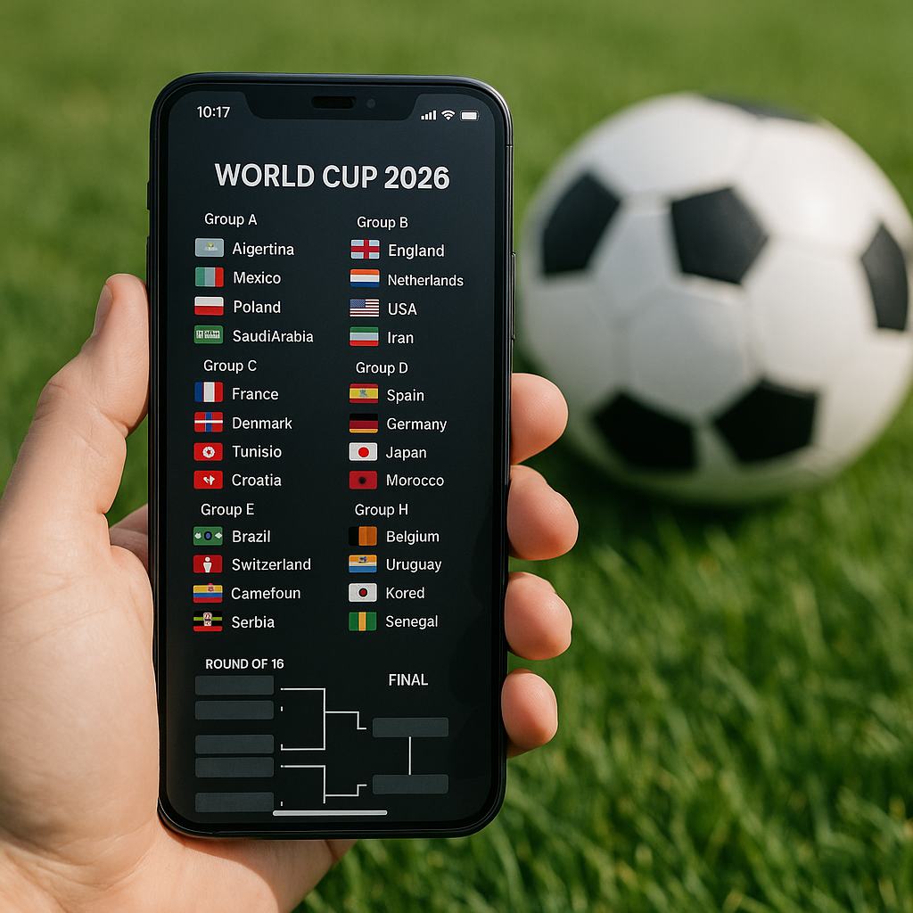 App Grátis Revela Possíveis Resultados da Copa 2026