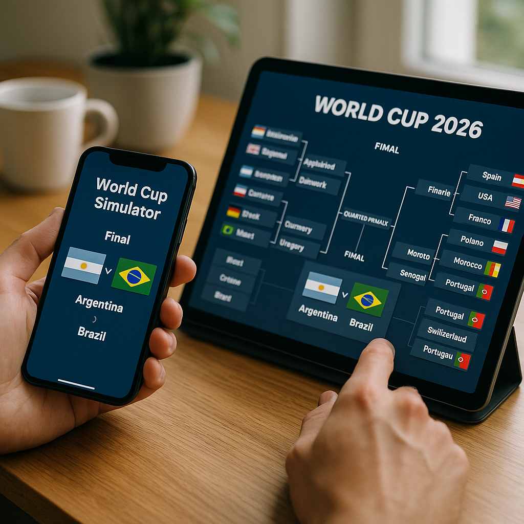 Aplicativos para simular finalistas da Copa do Mundo 2026