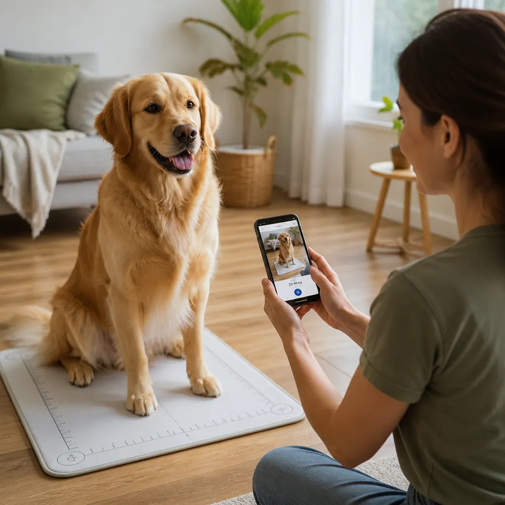 Pese seu pet direto no celular sem balança em casa
