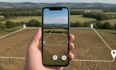 App de medição de terrenos para iPhone que calcula área automaticamente