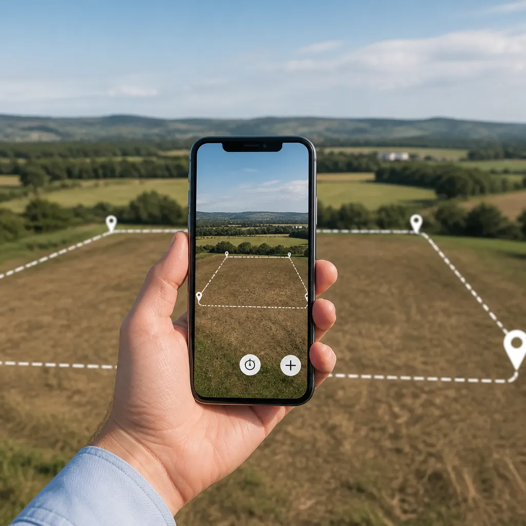 App de medição de terrenos para iPhone que calcula área automaticamente